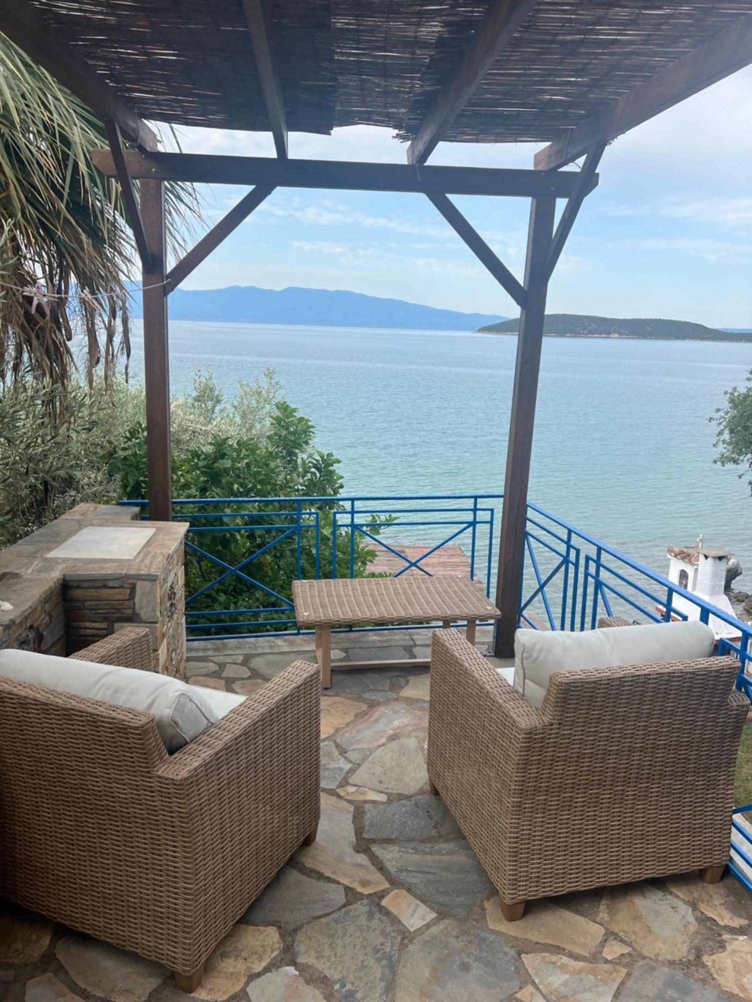 Villas Nies Seaside Appartments Sourpi Bagian luar foto